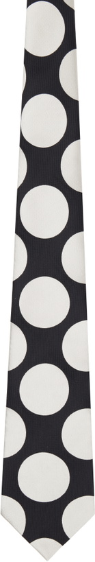 Photo: Comme des Garçons Homme Deux Black & White Polka Dot Tie