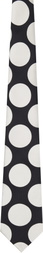 Comme des Garçons Homme Deux Black & White Polka Dot Tie