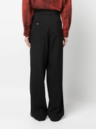 The Frankie Shop Black Beo Straight-Leg Trousers
