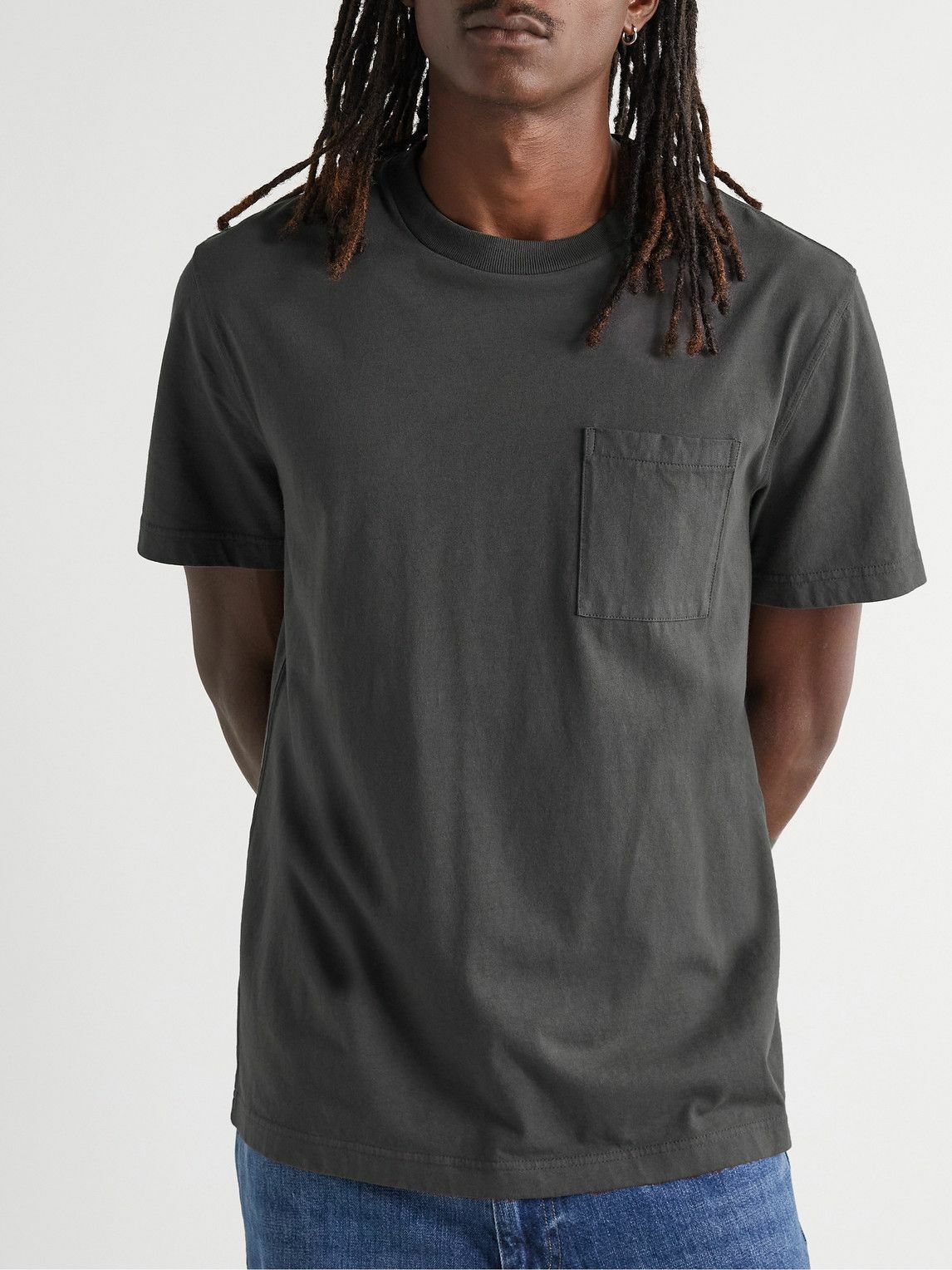 J Crew 100% Cotton Grey Sequin T-shirt