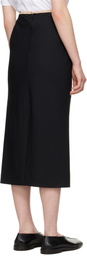 Carven Black Graine de Poudre Maxi Skirt
