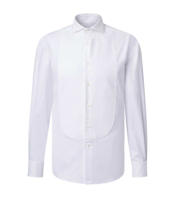 Photo: Brunello Cucinelli Cotton tuxedo shirt