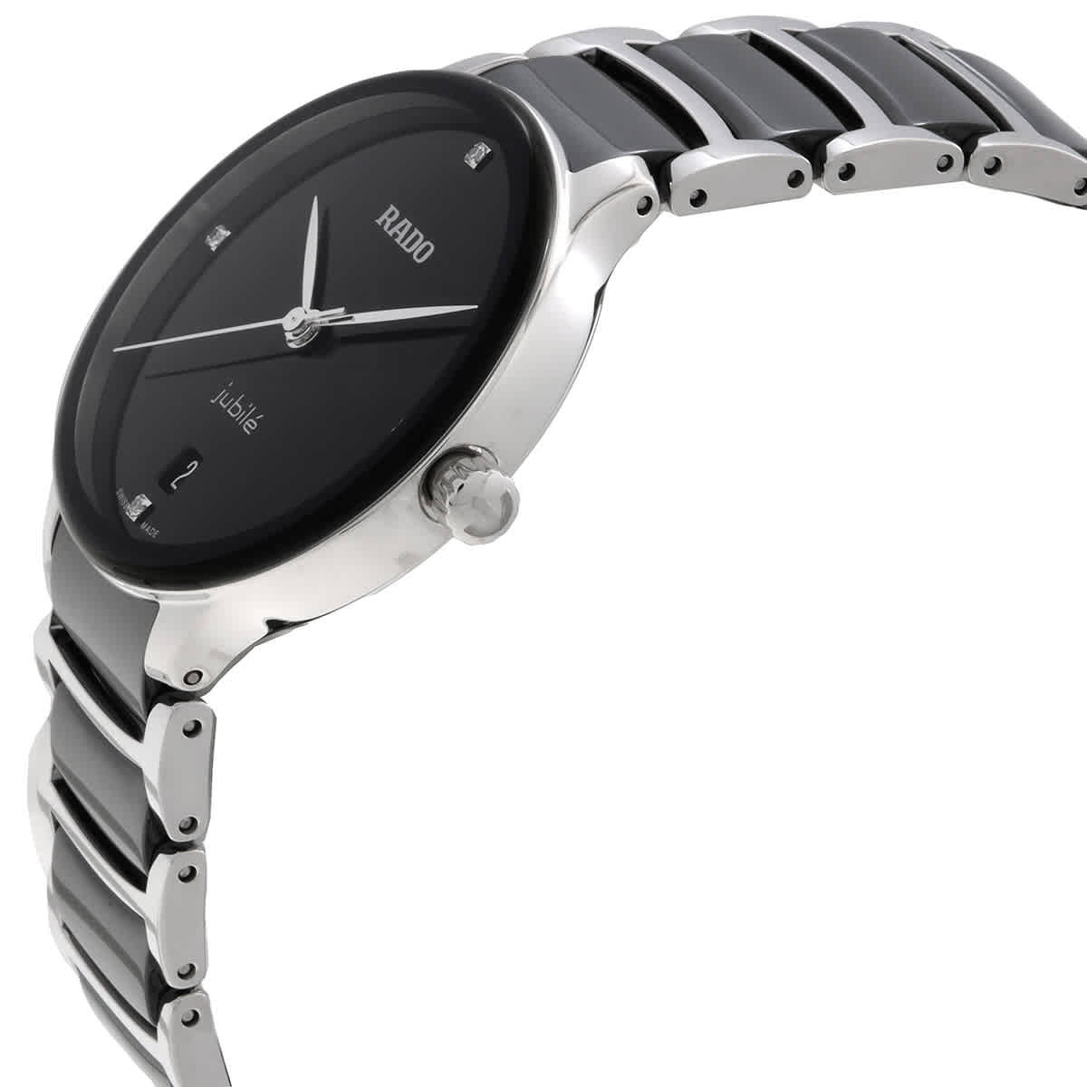 Rado Centrix Quartz Diamond Black Dial Ladies Watch R30040712