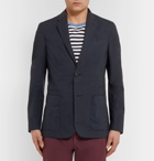 Ermenegildo Zegna - Navy Stretch-Cotton Poplin Suit Jacket - Men - Navy
