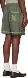 Isabel Marant Green Zilan Shorts