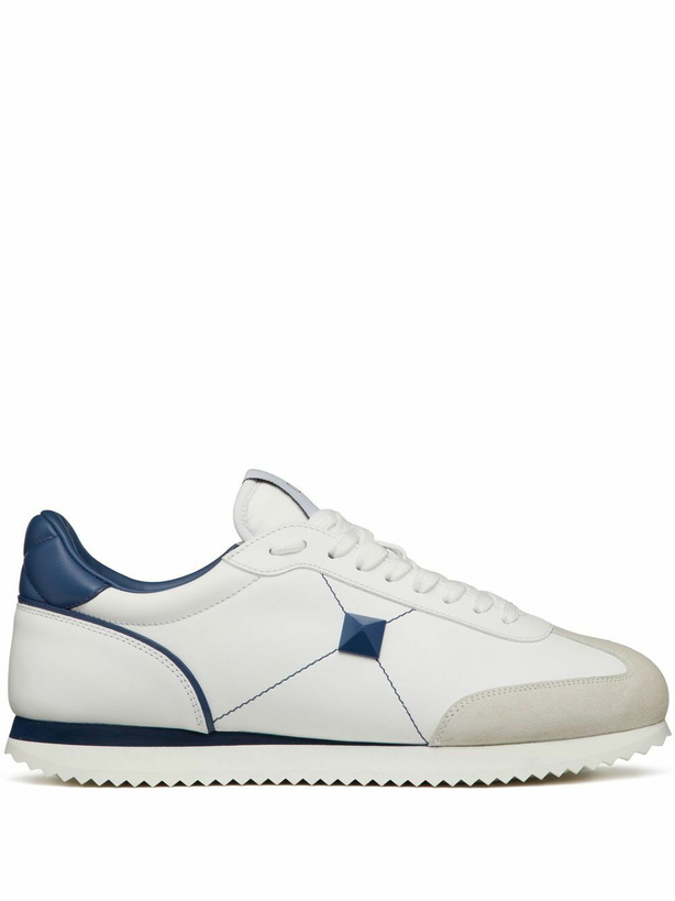 Photo: VALENTINO GARAVANI - Stud Around Leather Sneakers