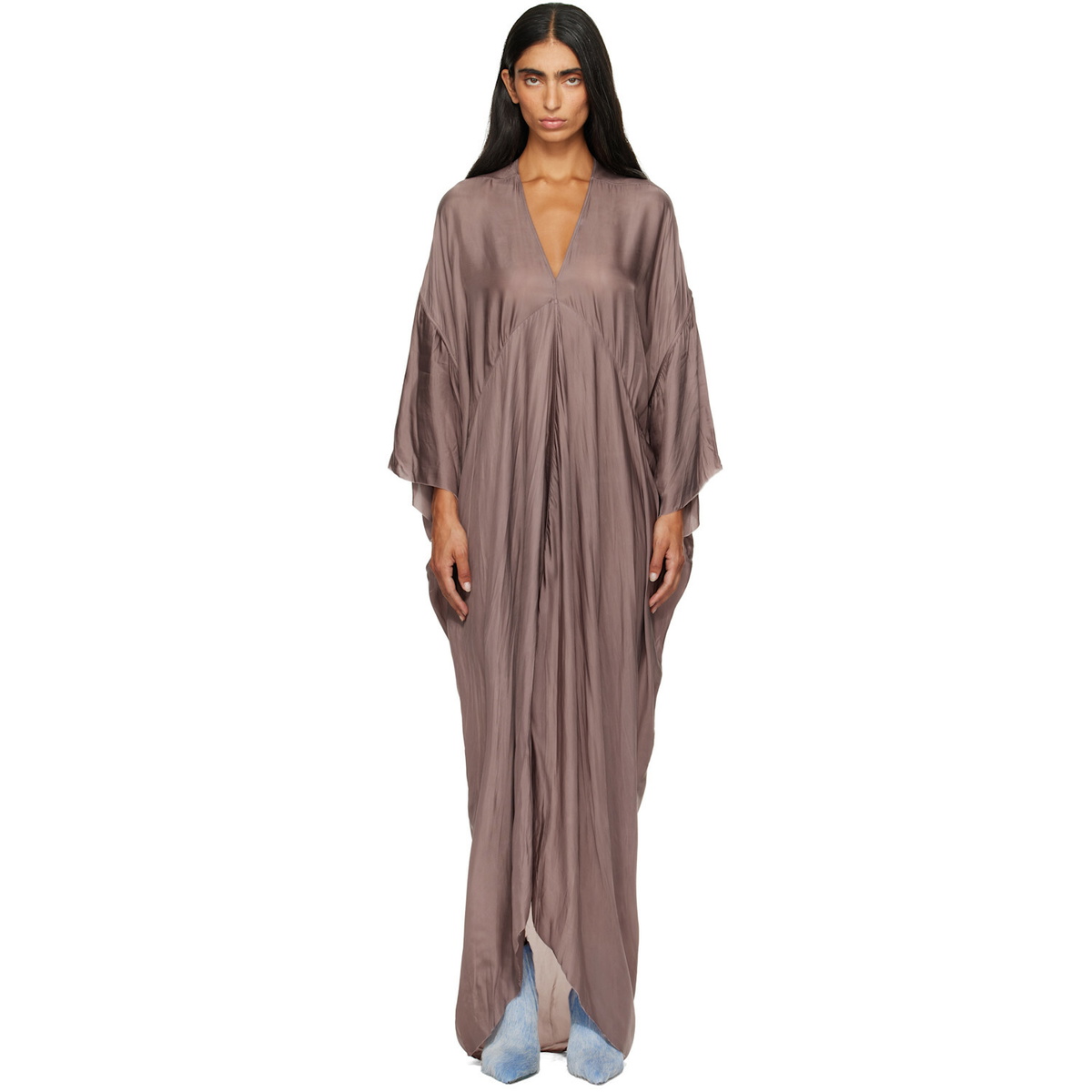Rick Owens Purple Tower Tommykite Maxi Dress