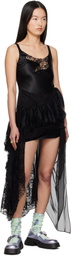 Collina Strada Black Ammi Fanny Minidress