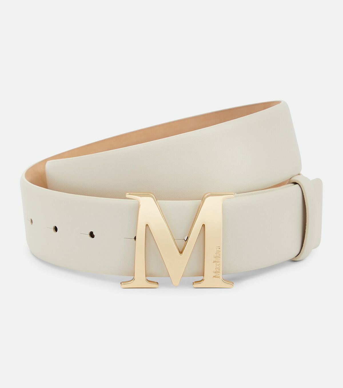 Max Mara - Monogram leather belt Max Mara
