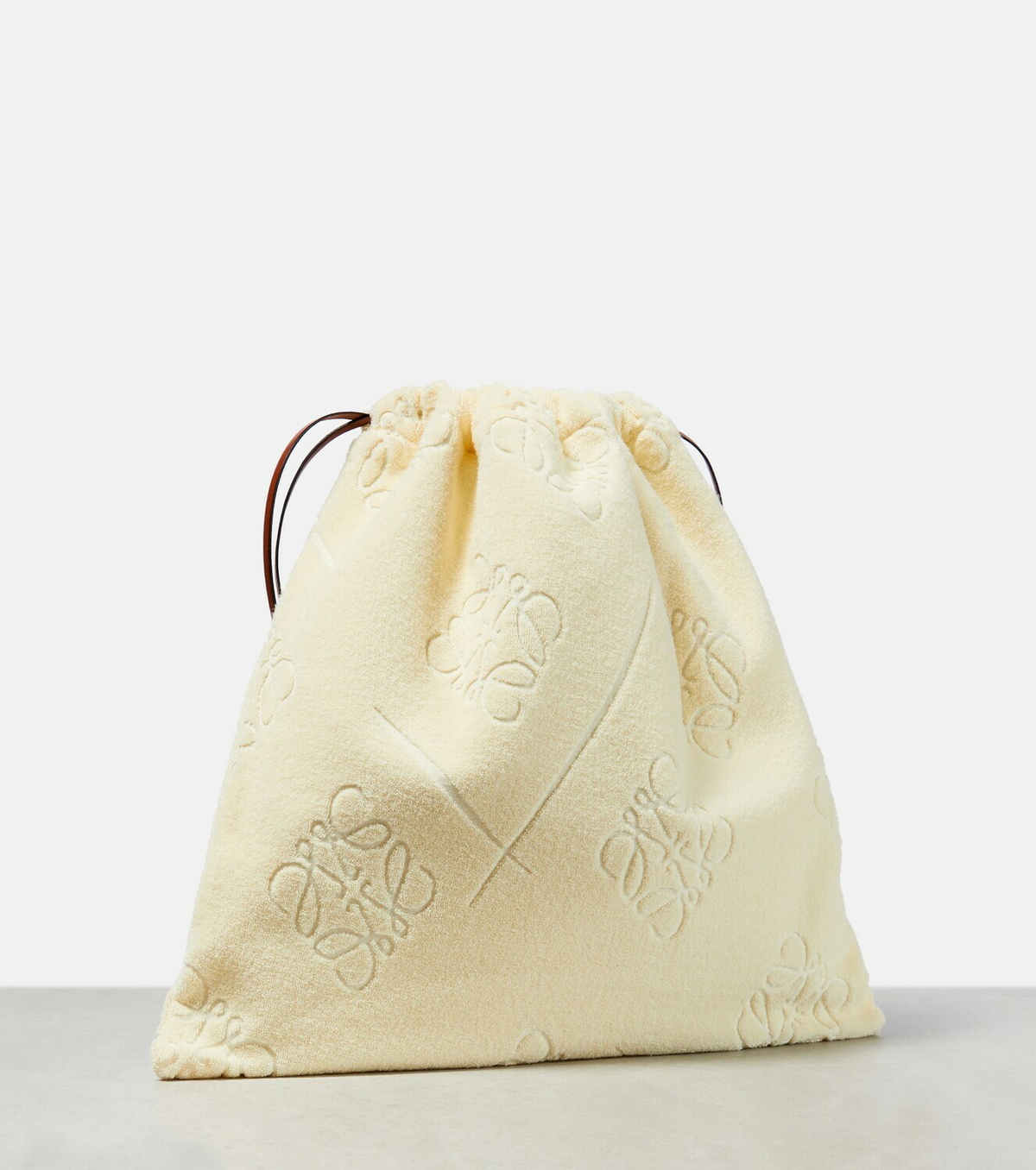 Loewe Anagram terry drawstring pouch Loewe