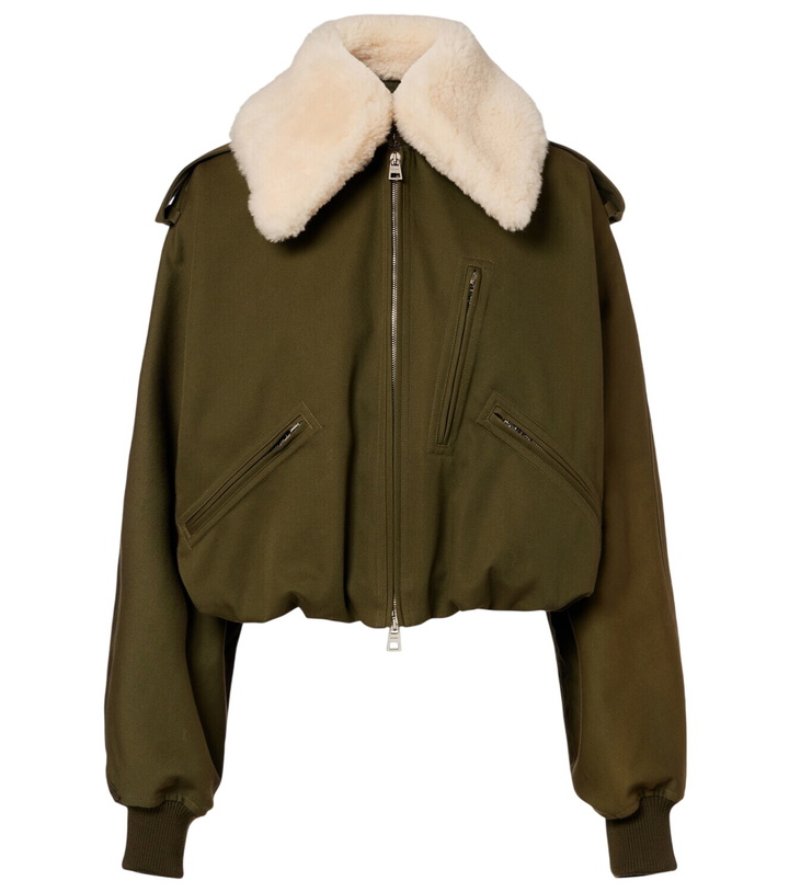 Photo: Givenchy Shearling-trimmed jacket