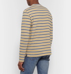 Mr P. - Striped Cotton-Jersey T-Shirt - Yellow