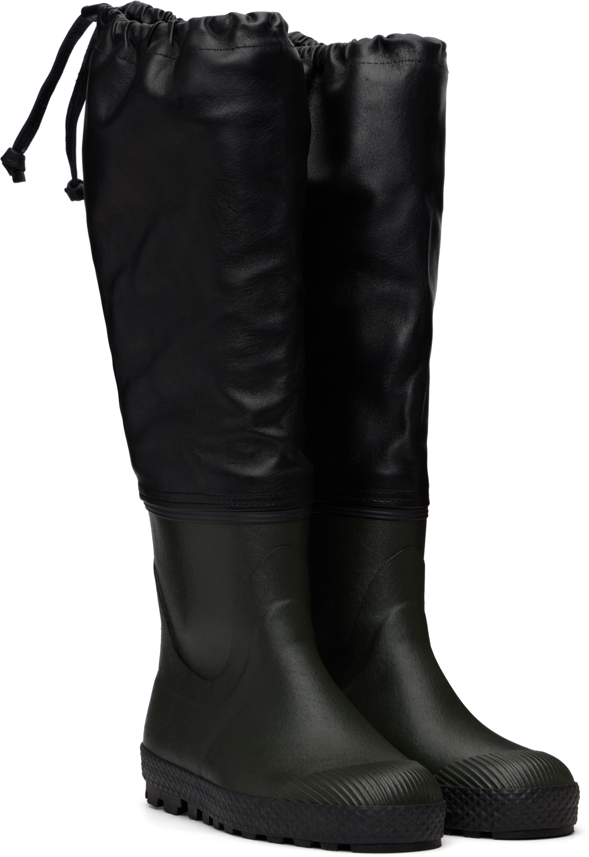 Rier Black & Green Ludwig Reiter Edition Farmer Rain Boots