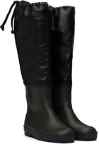 Rier Black & Green Ludwig Reiter Edition Farmer Rain Boots