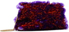 Dries Van Noten Red & Purple Sequin Embellished Shoulder Bag