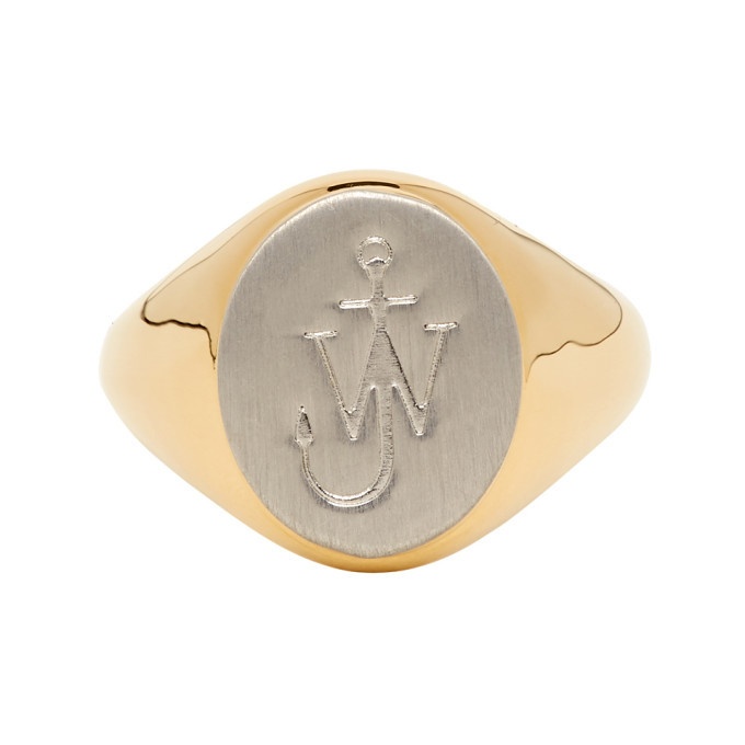 Photo: JW Anderson Gold Brushed Signet Ring