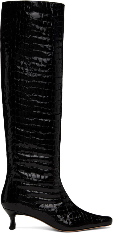 Photo: BY FAR Black Kitten Stevie 42 Tall Boots