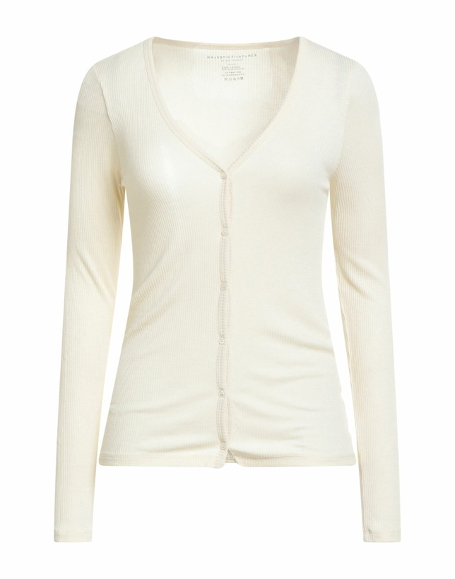 Photo: Majestic Filatures Womens Cardigan Cream