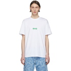 MSGM White Graffiti Logo T-Shirt