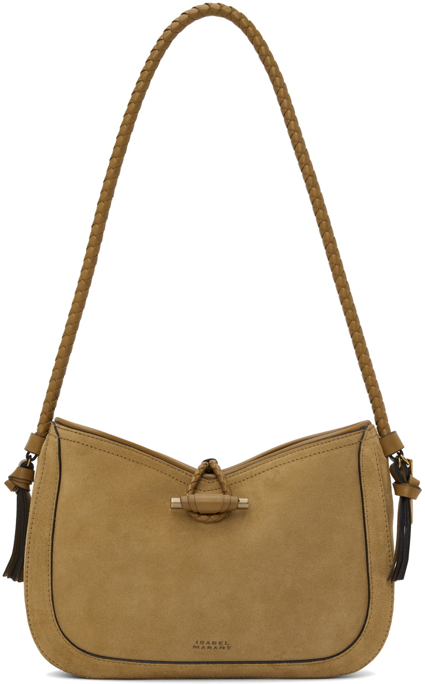 Isabel Marant Samara Leather Shoulder Bag In Camel