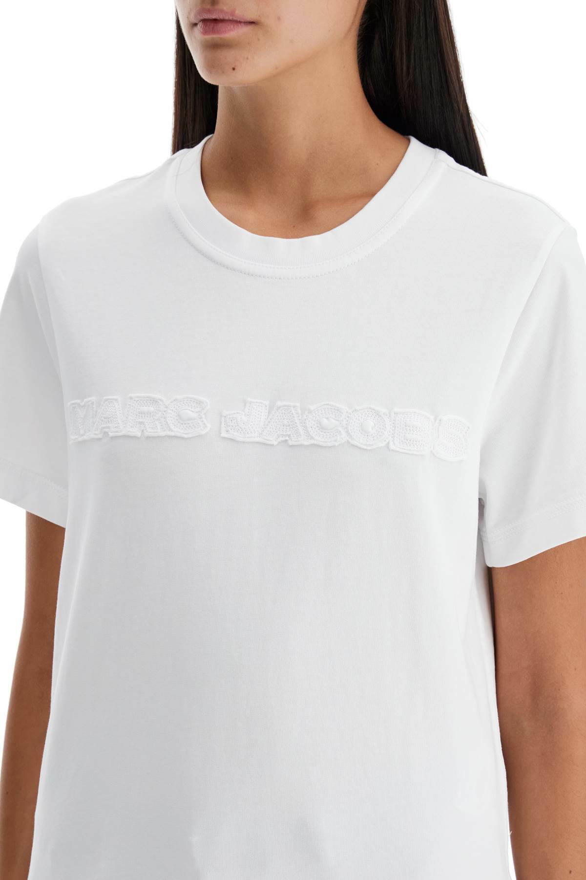 MARC JACOBS t-shirt with patch logo design White Marc Jacobs