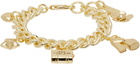 Marc Jacobs Gold 'The Mini Icon Charm' Bracelet