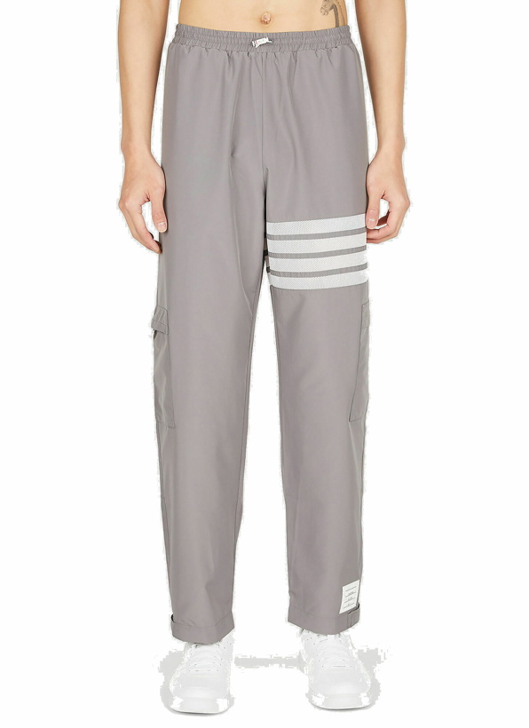 Photo: Thom Browne - Packable Four Bar Pants in Grey