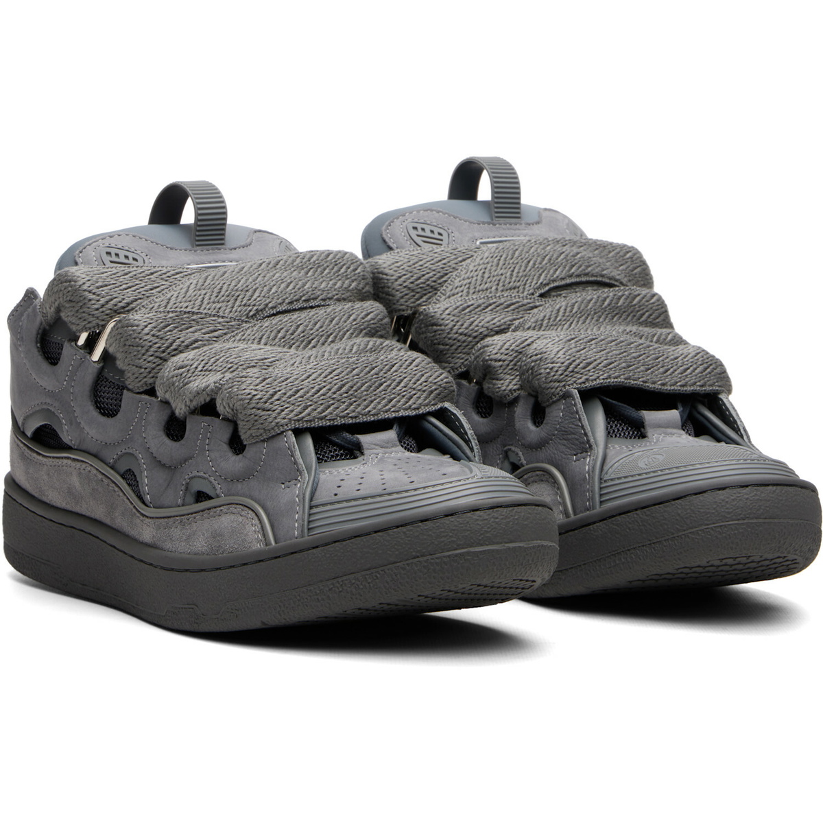 Lanvin Gray Monocolor Curb Sneakers