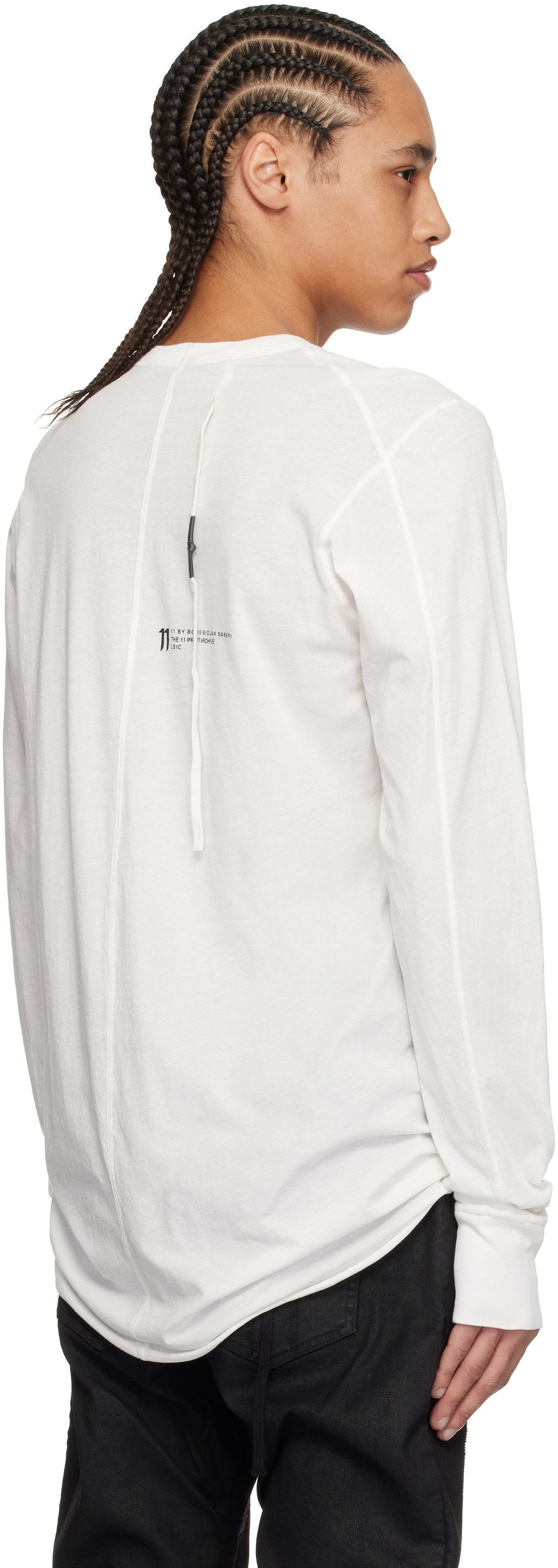11 by Boris Bidjan Saberi White LS1C T-shirt