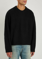 Won Hundred Bentley Ribbed Wool-blend Jumper Black