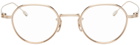YUICHI TOYAMA. Gold 'The Angel' Glasses