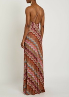 Missoni Chevron Fine-knit Maxi Dress Multicoloured