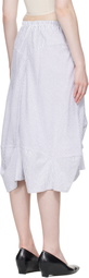Vivienne Westwood White & Blue Aerodrome Midi Skirt