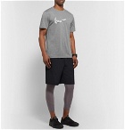 Nike Training - Logo-Print Mélange Dri-FIT T-Shirt - Gray