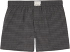 ERL Black Mini Plaid Boxers