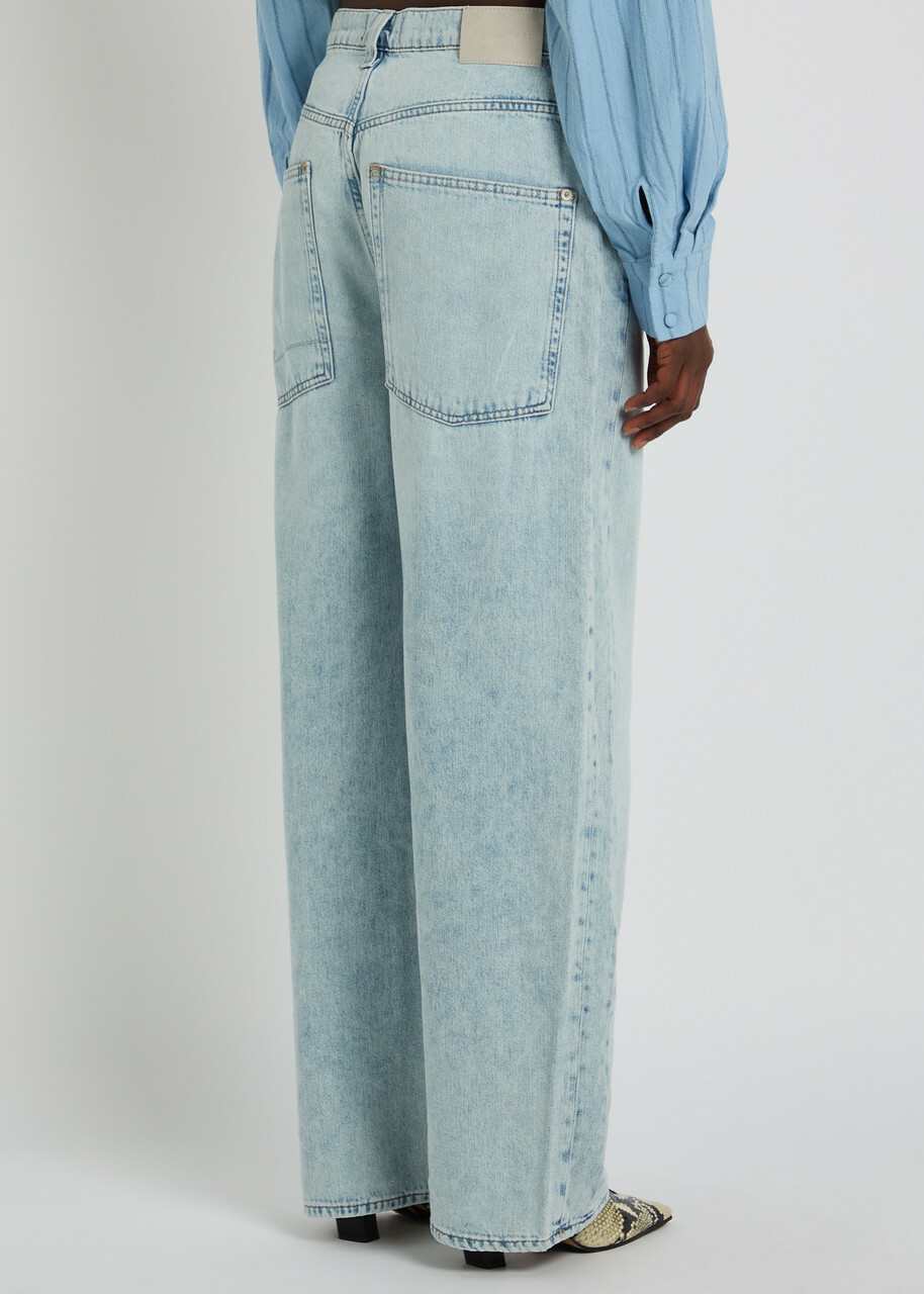 Free People Truro Wide-leg Jeans Denim