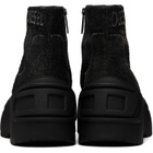 Diesel Black D-Donald Denim Ankle Boots