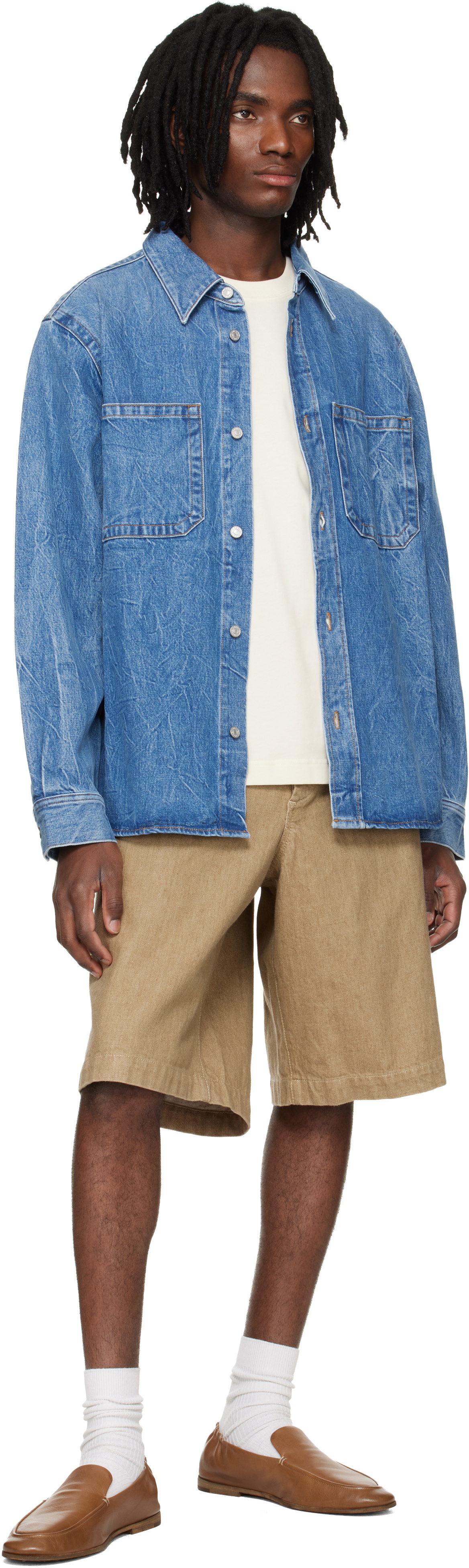 AGOLDE Blue Craven Denim Shirt