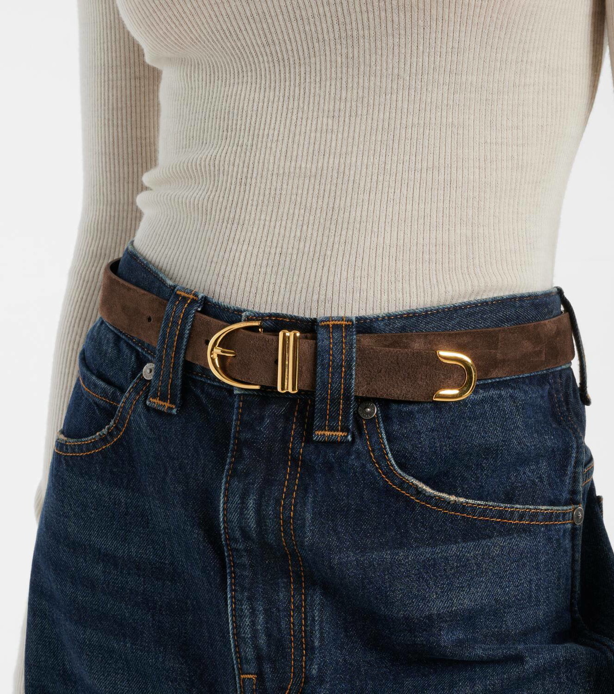 Khaite Bambi suede belt Khaite