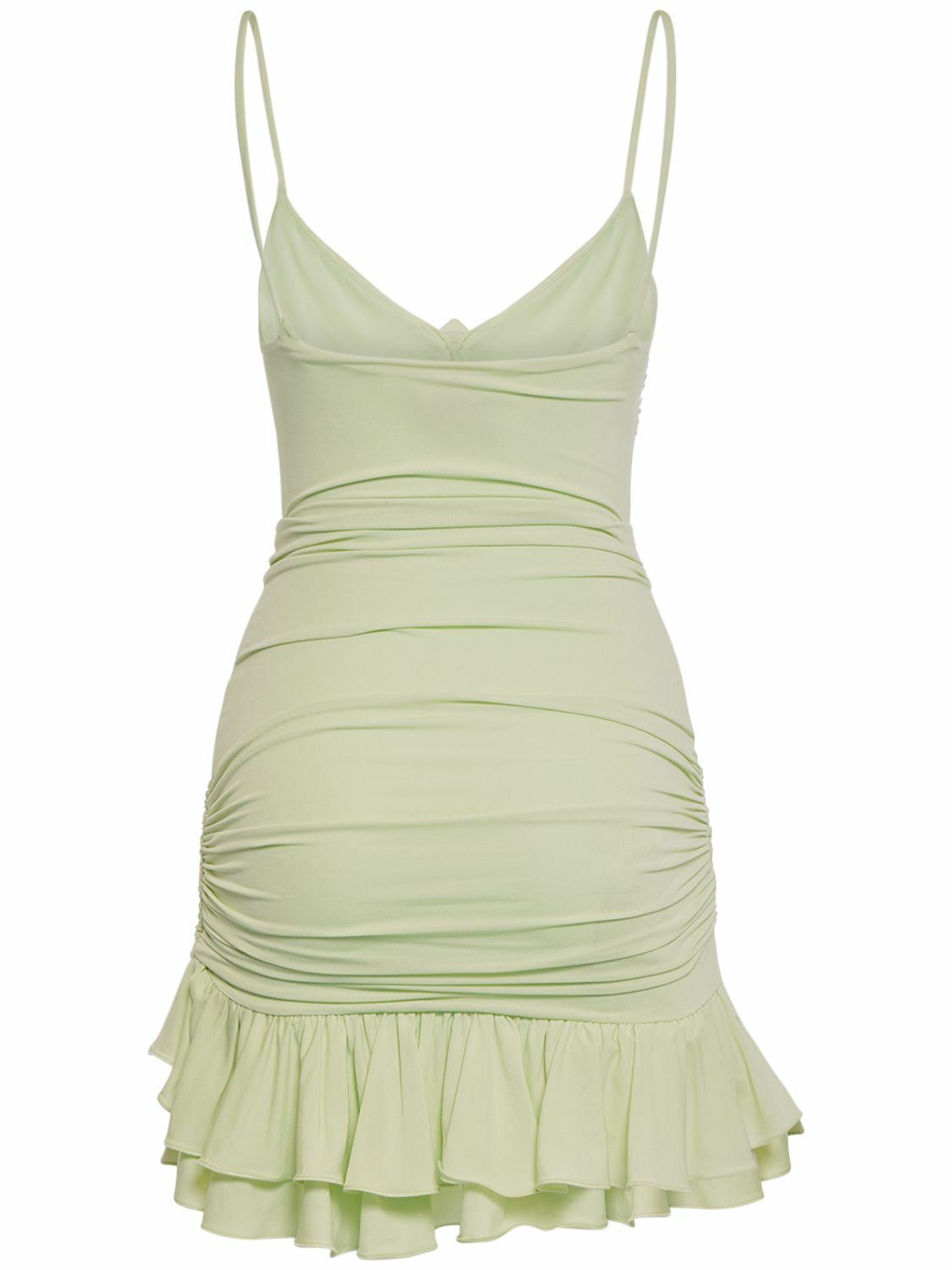 【関税込み】BLUMARINE DRAPED MINI DRESS Blumarine Long Sleeve Draped Mini Dress | forward | REVERSIBLE