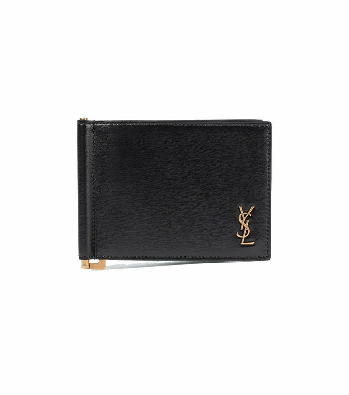 Photo: Saint Laurent - Portadoll leather money clip wallet