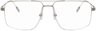 ZEGNA Gunmetal Square Glasses