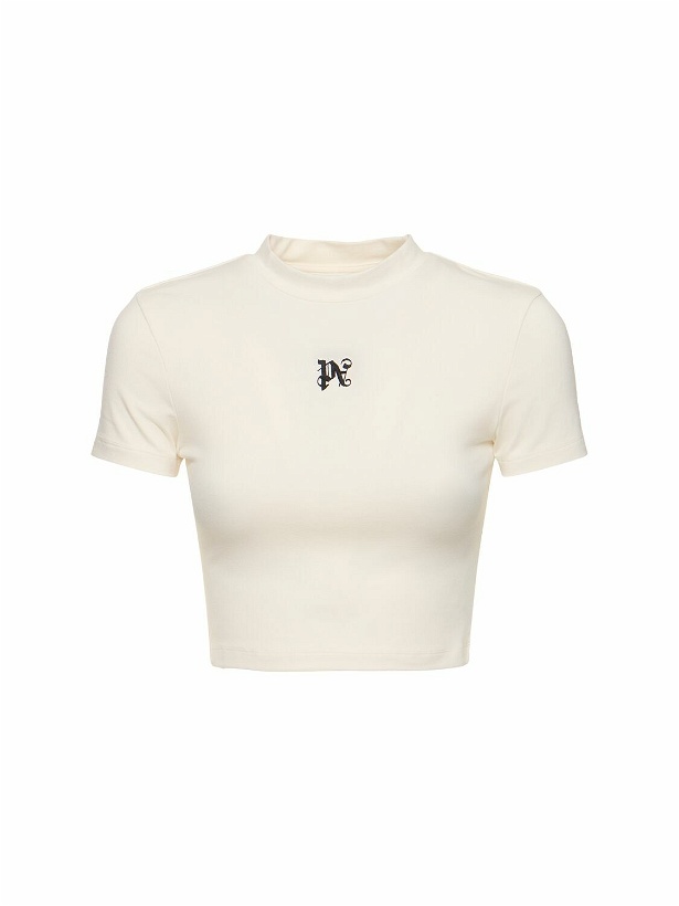 Photo: PALM ANGELS Pa Monogram Cotton Blend T-shirt