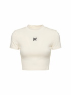 PALM ANGELS Pa Monogram Cotton Blend T-shirt