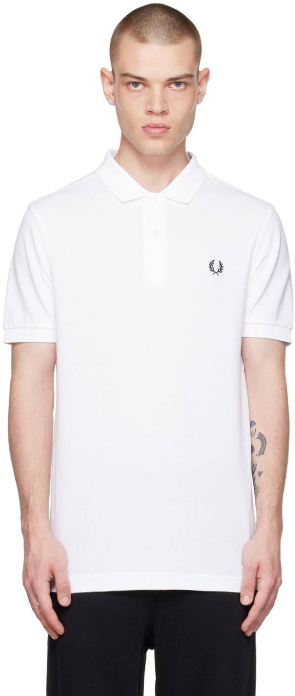 White polo shop fred perry