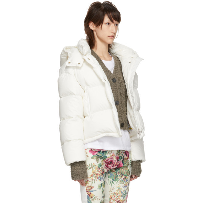 Moncler SSENSE Exclusive Off-White Down Poenia Jacket Moncler