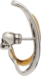 Alexander McQueen Silver & Gold Double Hoop Ear Cuff