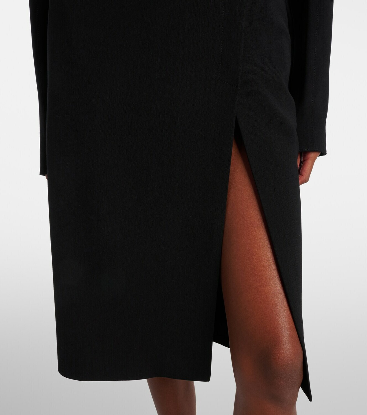Mugler High-rise wrap skirt