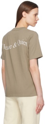 Museum of Peace & Quiet Brown Wordmark T-Shirt