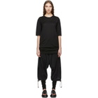 Boris Bidjan Saberi Black Object-Dyed Mens Fit T-Shirt